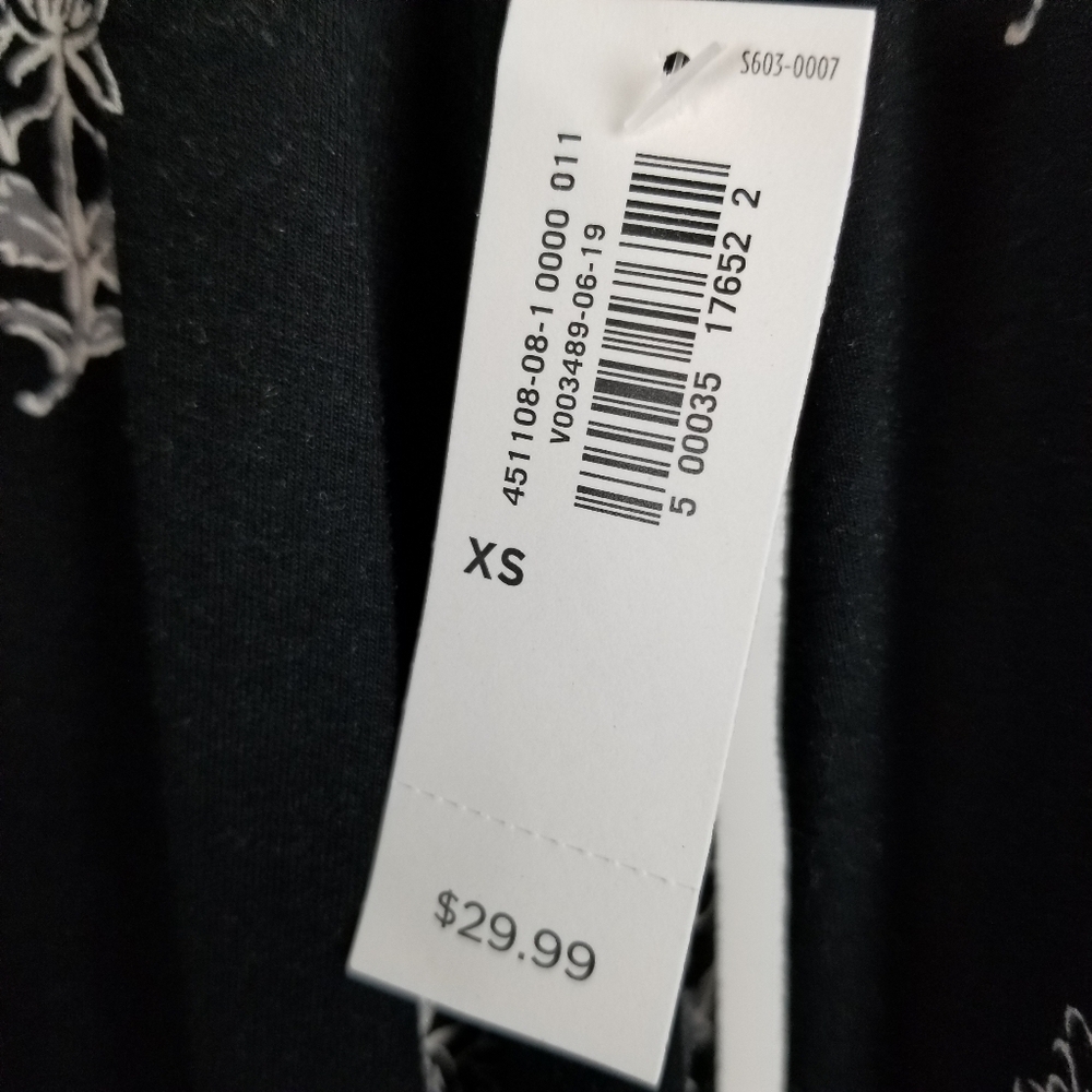 Old Navy Womens Long Sleeve Flower Print Dress Size XS Blue NWT Jersey Knit - Picture 8 of 9